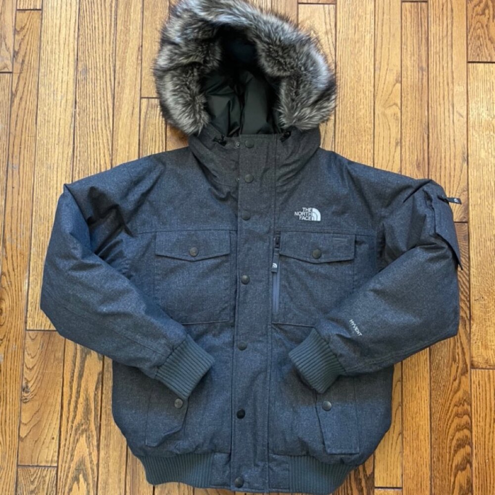North Face HyVent Down Parka S - Charcoal